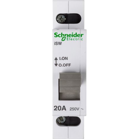 Interruttore di sezionamento modulare 20A 1P iSW A9S60120