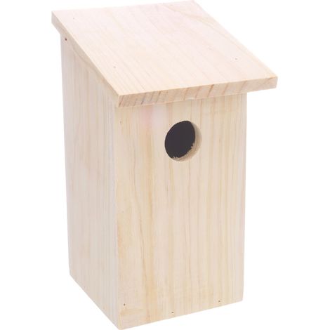 Nichoir pour Oiseaux - Bizi en Bois Naturel - Offrez Un Abri Sécurisé et Durable aux Oiseaux (1/4)