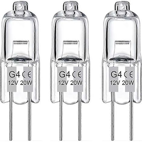 Lot de 20 ampoules halogènes G4 20 W 12 V – Lumière blanche chaude pour un éclairage parfait (1/4)