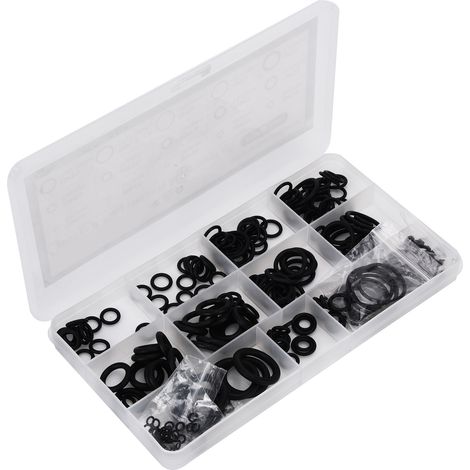 Kit 270 joints toriques en nitrile caoutchouc, rondelles d'étanchéité pour tuyaux, assortiment pour plomberie et air comprimé (1/5)