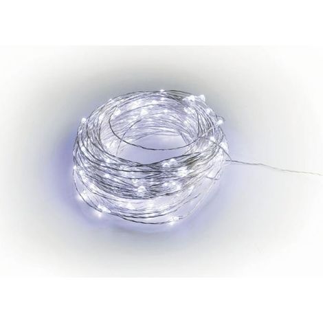 FILI IN RAME CON 500 MICRO LED PER ESTERNO BIANCO FREDDO (1/5)