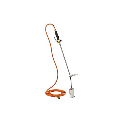 Professioneller Heißwasser-Unkrautvernichter zum Anschluss an eine externe Gasflasche, Butan und Propan. Maximaltemperatur 1000
