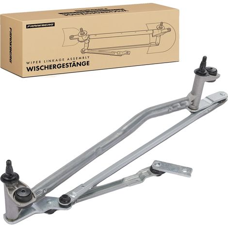 Mecanismo de limpiaparabrisas, material de acero, longitud 400 mm, ancho 25 mm, compatible con Skoda Yeti 5L, instalación frontal. (1/5)