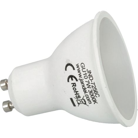 Jandei - Bombilla GU10 7W blanco 3000K cálido