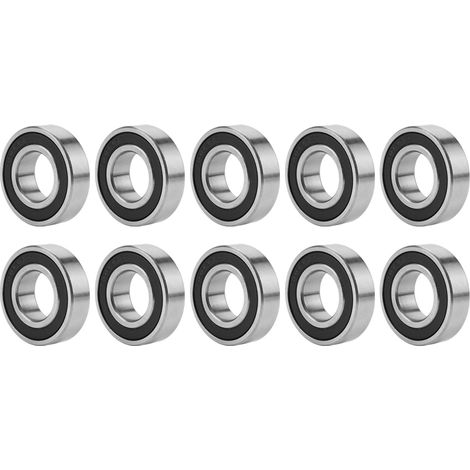 Kugellager, Kleinlager, Rillenkugellager, gummigedichtet, 10 Stück, 6003-2RS, Gleitlager, 17 mm × 35 mm × 10 mm