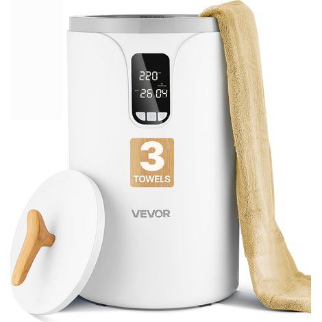 Handtuchwärmer Eimer Wärmegerät 20 L mit LED-Anzeige & Einstellung (Timer & Temperatur) & Sicherheitsschloss, Towel Warmer für Badezimmer Waschküche Boden, zum Wärmen von Decken, Pyjamas (1/5)