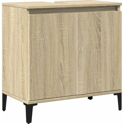 Maison Exclusive - Waschbeckenunterschrank Sonoma-Eiche 58x33x60