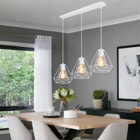 U-do Moderne Lampe Suspension en Cage Vintage e27 Lustre Industrielle Retro Métal Style Edison pour Salon Chambre (1/4)
