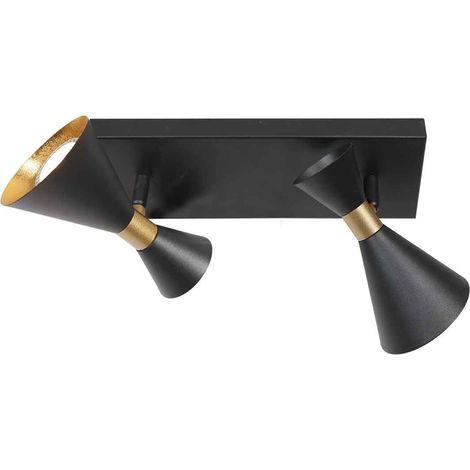 Anne Lighting - aplique de pared - Preto - negro - metal - foco