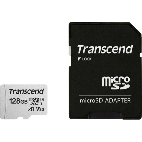 Transcend TS128GUSD300S-A memoria flash 128 GB MicroSDXC NAND Classe 10 (1/2)