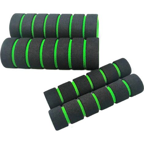 1 paio di coprimanubrio in schiuma antiscivolo per biciclette, impugnature antiscivolo, impugnature in spugna, forma ergonomica, buon assorbimento degli urti (1/5)