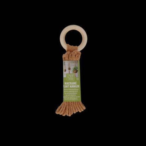 Suspension pour plante en Macramé - L 14.5 x P 14.5 x H 58