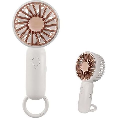 Ventilateur portable compact, modèle haute performance à table avec fermeture éclair, ventilateur USB léger, adapté aux hommes et aux femmes modernes, convient à l'intérieur comme à l'extérieur (bleu) (1/4)