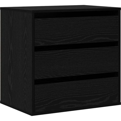 Maison Exclusive - Cajonera con cajón Negro 61 x 41 x 58 cm Mader