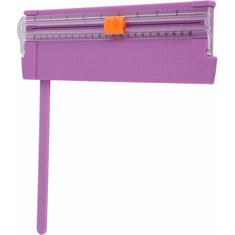 Lot portable léger violet foncé pour étudiants : planche de coupe pliable mini A4, coupe-papier compact pour découper feuilles. (1/5)