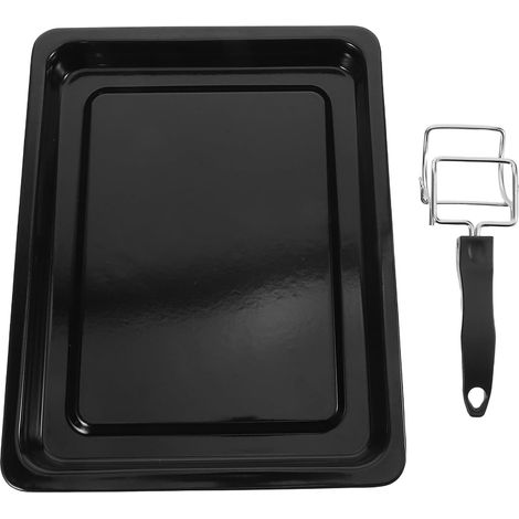 extracteur de four grille extracteur de plateau de friteuse à air gripper à assiette élévateurs à pinces pour plaques chauffantes pour grille Black (1/5)
