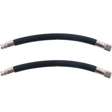 Rallonge de valve de pneu - - 16 cm - Caoutchouc & métal - Flexible - Lot de 2 (1/5)