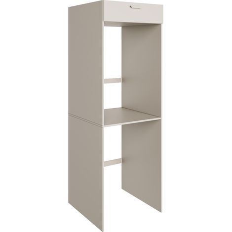 Selsey HOLV – Meuble colonne au-dessus machine à laver 68 cm pour 1 appareil – Gris cachemire (1/5)