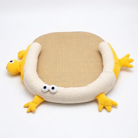 Tapis rafraîchissant en rotin pour animaux jaune S 35 x 50 cm 3 kg (1/5)