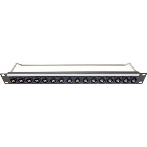 Panneau de brassage Audio, numérique, optique, vidéo 16 Ports, Hauteur 1U ( Prix pour 1 )