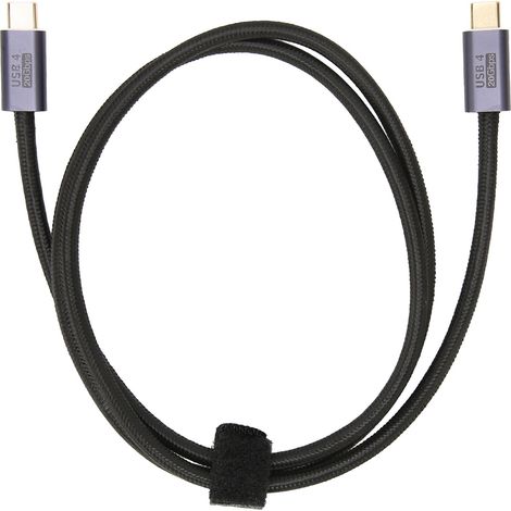Câble USB4 Type C 20Gbps 8K60Hz pour ordinateurs portables tablettes smartphones 100cm/39.4in (1/5)