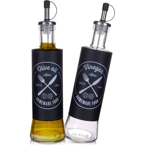 Bottiglia di vetro per olio e aceto 2x300 ml (1/5)