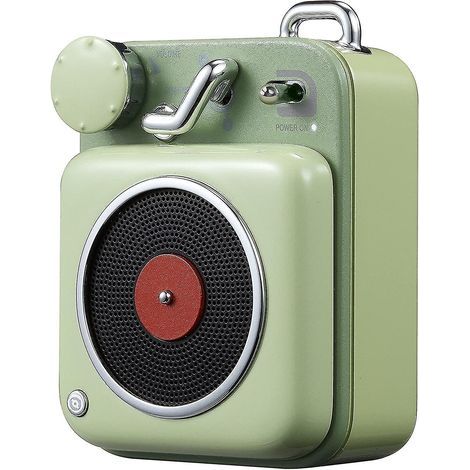 Retro-Bluetooth-Lautsprecher, tragbarer Bluetooth-Lautsprecher (Hellgrün) (1/5)