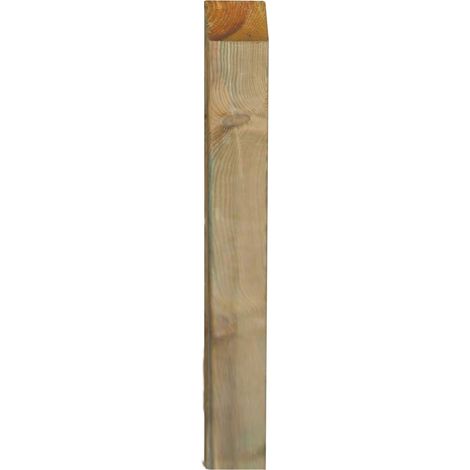 1PZ PALI RETTANGOLARI IN LEGNO TRATTATI ED IMPREGNATI PER RECINTO/STACCIONATA/STECCATO DIMENSIONI CM 7X7 ALTEZZA CM 300H
