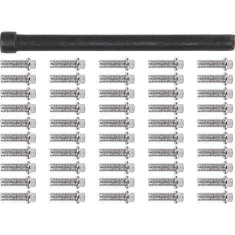 50 vis de moyeu de jante de voiture RC, vis en acier inoxydable pour voiture RC Crawler 1/10 M2.5