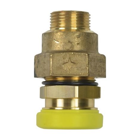 Raccord PLT mâle cylindrique à joint plat Clap - Chuchu Decayeux - Diamètre 20 - 3/4' (1/4)