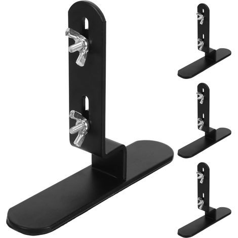 2 Paires Support pour Panneau Perforé sans Perçage, Bureau, Fer (1/5)