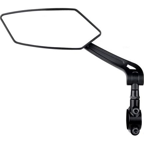 Rétroviseur pour le côté gauche du vélo rétroviseur à fixer sur le guidon rétroviseur grand angle orientable à 360° avec lentilles anti-rayures (1/5)