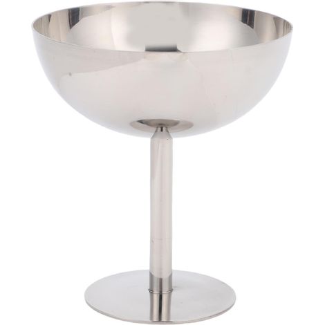 Coupe de Dessert Pied Stainless Steel 304 pour Glace Cocktail Salad Fruit - Lavable Lave-vaisselle Stable Confortable (1/5)