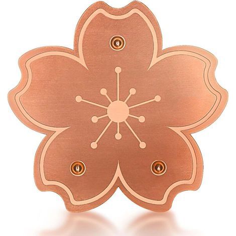 Copper bird bath disc with triple support, reduced cleaning frequency for purifying drinking water (1/4)