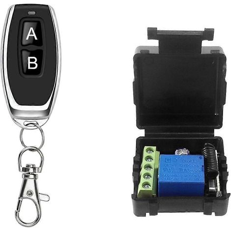 Télécommande universelle sans fil DC12V 1CH, module récepteur relais, émetteur RF 433 MHz, télécommandes intelligentes (1/5)