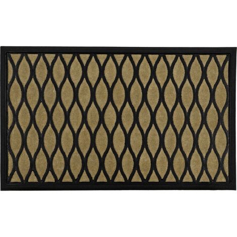 Vienna Rubber Backed Scraper Doormat, 45x75cm, Droplet (1/4)