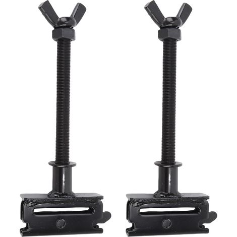 2 pièces E Track support de pneu de secours support de support de boulon de 1/2 pouces pour camions de remorque fermés Semis Garages noir (1/5)