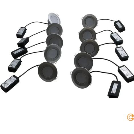 [NEUWERTIG] B-Ware Paulmann Einbauspot Deckenspot Led Außenleuchte Chrom Matt Universalweiß Set959