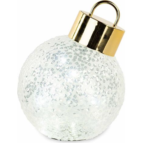 Cupido&Co. Sfera di Natale Inclinata D 190 Mm con Led Bianca