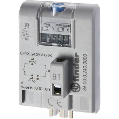 Modulo timer finder f86-00-0-240-0000t 12-240 V AC/DC 0,05 s-100 h