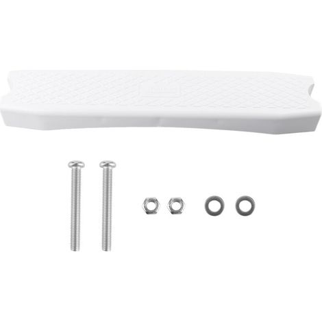 Peldaño antideslizante de plástico blanco para escalera: accesorio de repuesto universal para spas y piscinas de hidroterapia.