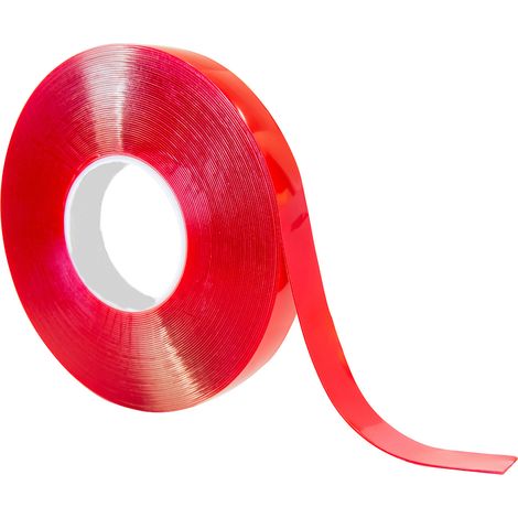 Ruban mousse double face RS PRO, Translucide, 19mm x 33m x 1mm ( Prix pour 1 ) (1/2)