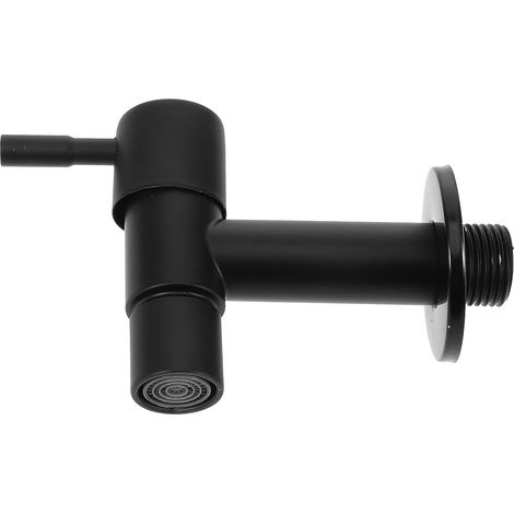 Robinet double sortie lave-linge - inox - mural - eau froide (1/5)