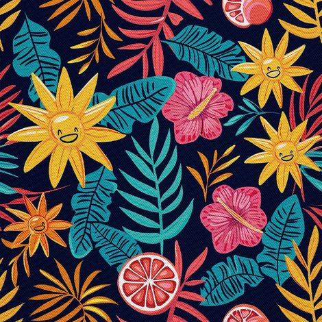 TISSUS DÉCORATIFS D'EXTÉRIEUR OXFORD - motif été DX8953 (1/5)