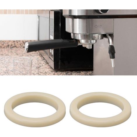Jonc de Silicone pour Machine à Café, 54mm, Beige, pour Séries 8 870/878/880/860/840, 2 Pièces (1/5)