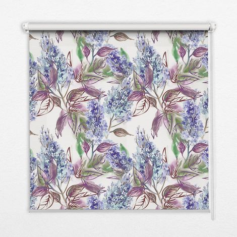 Tenda a Rullo Interna per Finestra - Tenda Filtrante Luce - Tenda Privacy - Tenda Decorativa Rettangolare - Rullo per Interni - (70 cm x 140 cm) - Fiori estivi (1/5)