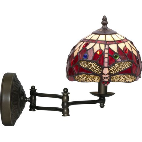 Wandleuchte mit beweglichem Arm, Durchmesser 20 cm, Serie Belle Rouge