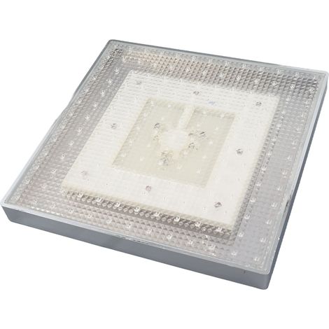 Quadratischer LED-Regenduschkopf mit mehreren Farben und automatischem Farbwechsel für das Badezimmer (1/5)