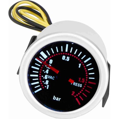 Manomètre de pression turbo numérique LED 12V PSI pour véhicule universel 2 pouces (1/5)