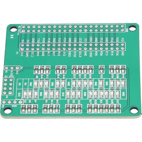 LED-Eingangs-/Ausgangsport-Sensor-Konvertermodul zu DC 3,3 V auf 5 V Testplatine für Raspberry Pi (1/5)